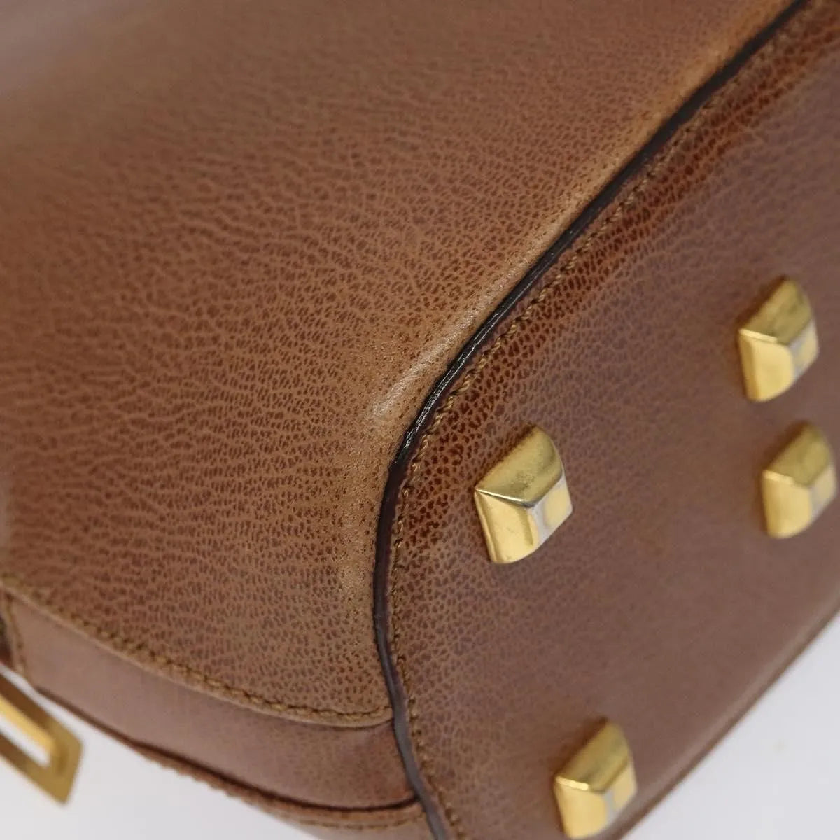 Salvatore Ferragamo Vintage Leather Brown Leather Shoulder Bag Bag (Pre-Owned)