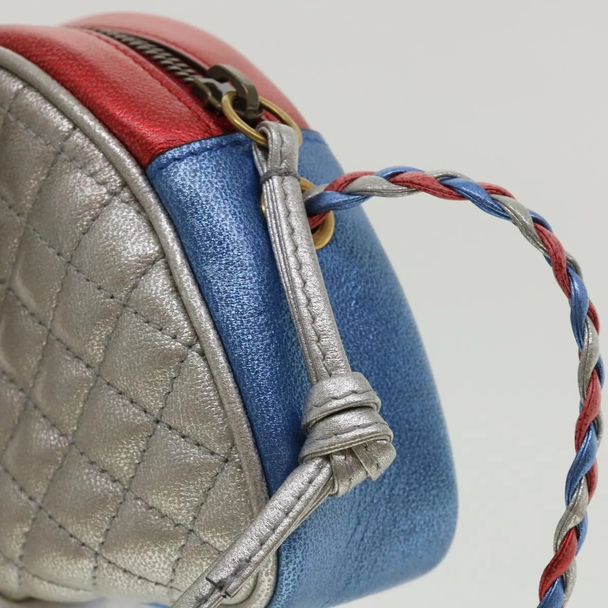 Gucci Trapuntata Camera Lambskin Multicolour Leather Shoulder Bag Bag (Pre-Owned)