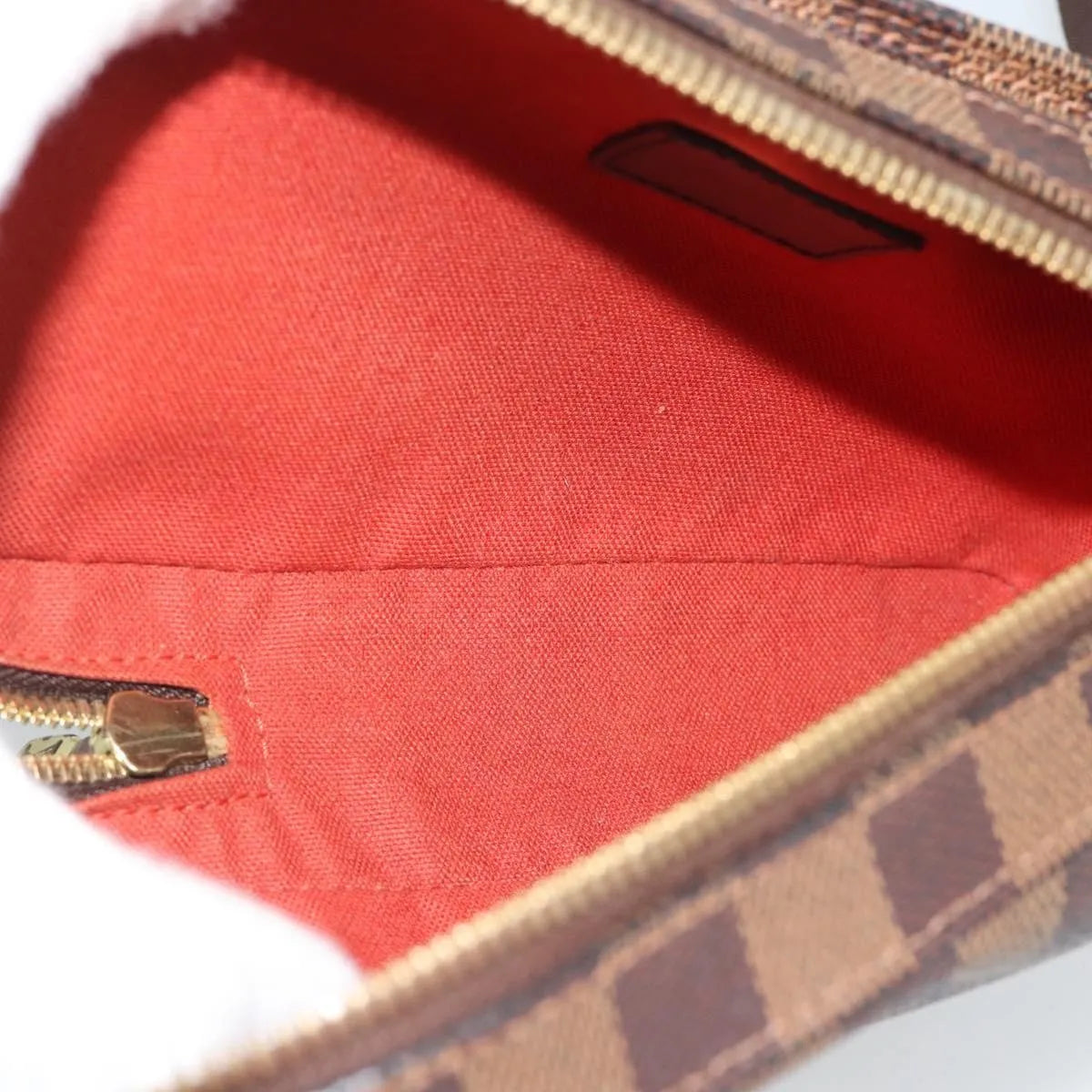 Louis Vuitton Geronimos Waist Damier Brown Canvas Shoulder Bag Bag (Pre-Owned)