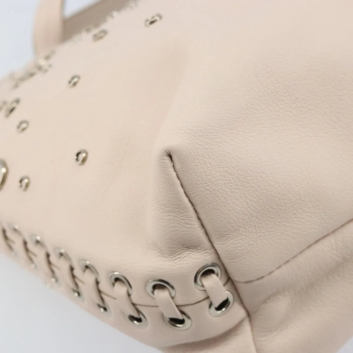 Salvatore Ferragamo Gancini Leather Pink Leather Handbag (Pre-Owned)
