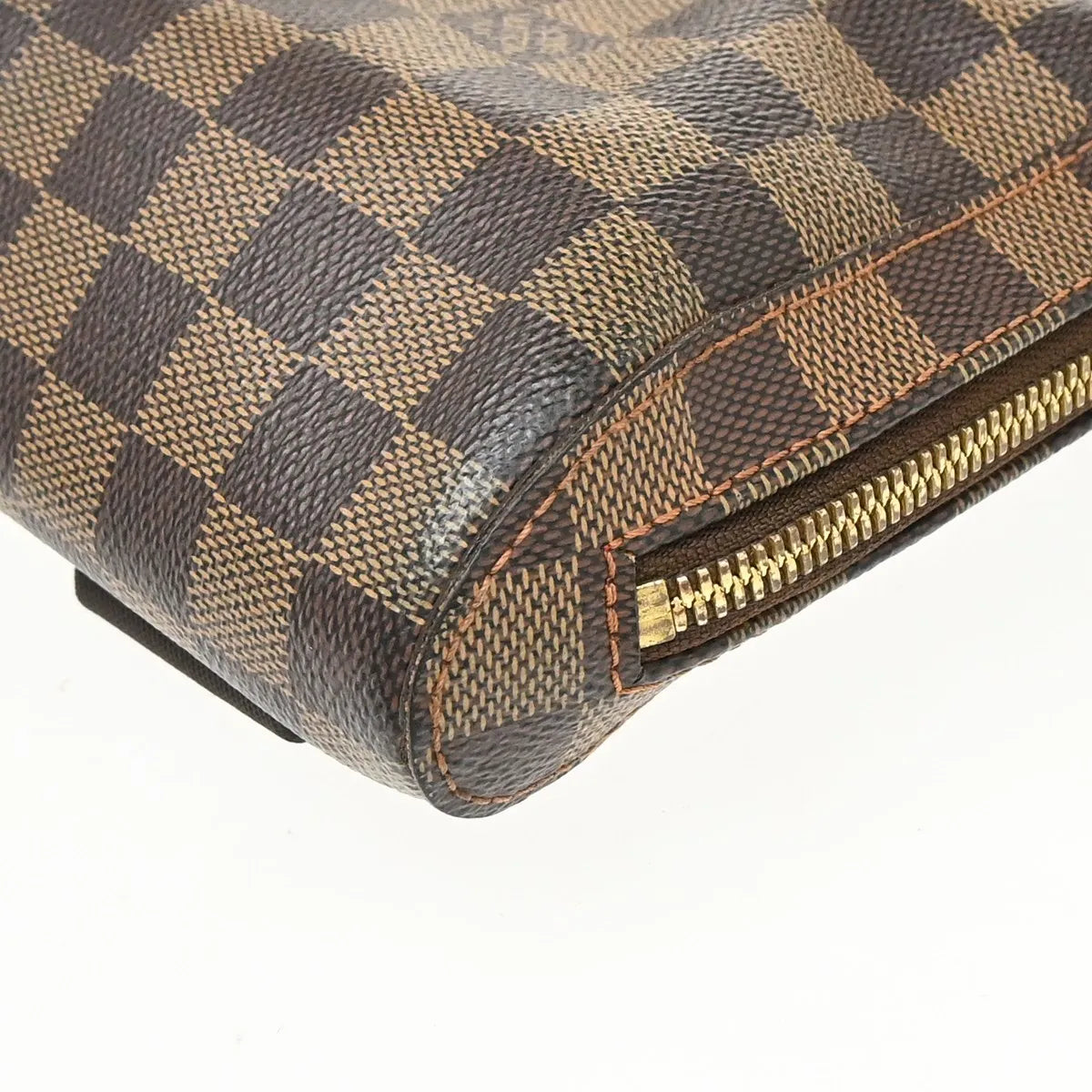 Louis Vuitton Geronimos Waist Damier Ebene Brown Canvas Shoulder Bag Bag (Pre-Owned)