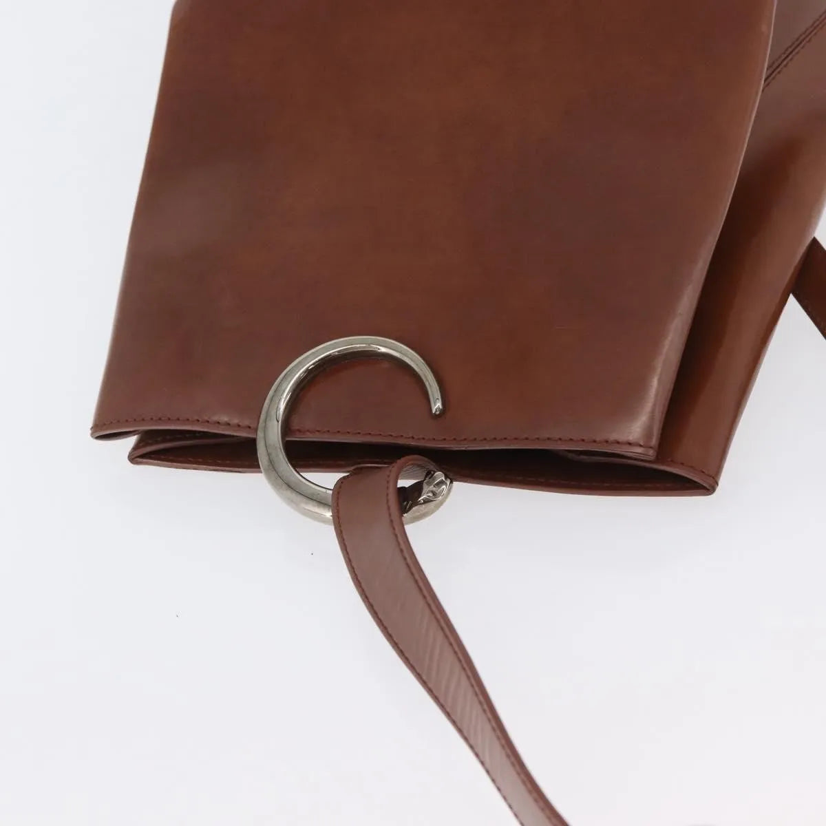 Cartier Panthère Shoulder Patent Leather Brown Leather Shoulder Bag Bag (Pre-Owned)