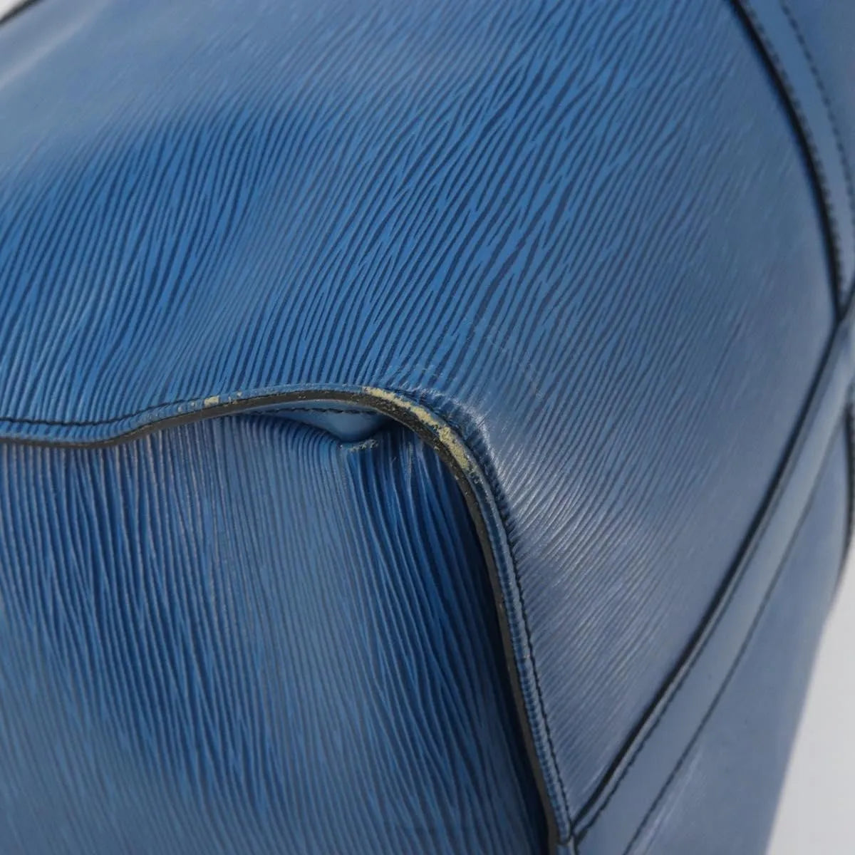 Louis Vuitton Keepall Epi Blue Leather Travel Bag Bag (Pre-Owned)