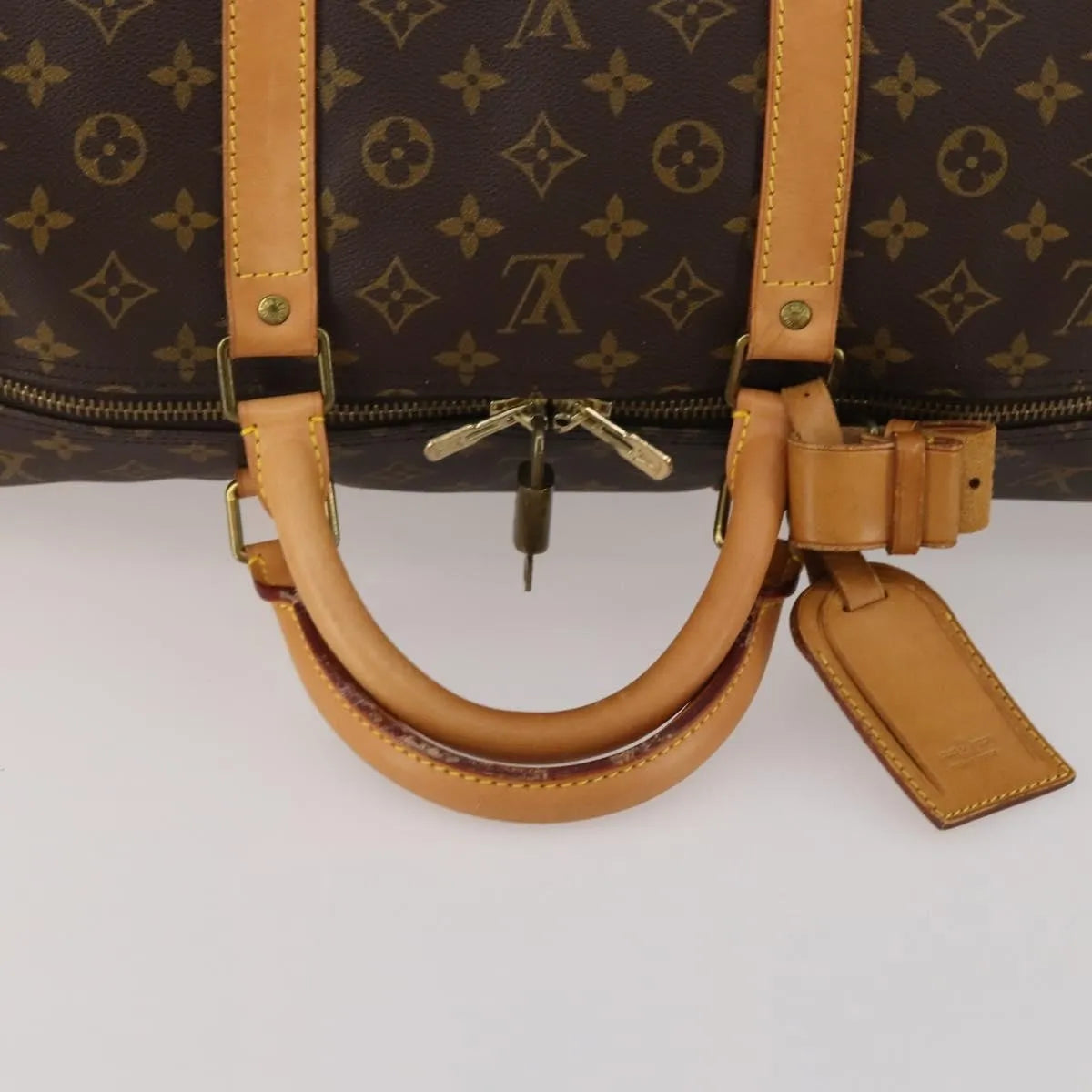 Louis Vuitton Keepall Monogram Canvas Brown Canvas Travel Bag Bag (Pre-Owned)