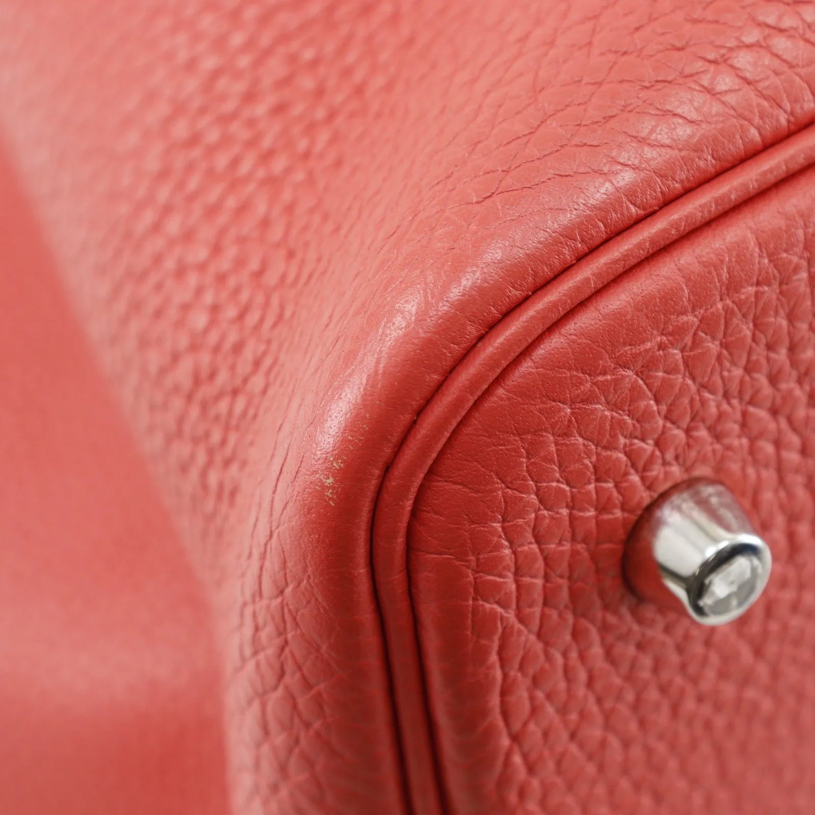 Hermes Picotin Lock Clemence Pink Leather Handbag (Pre-Owned)