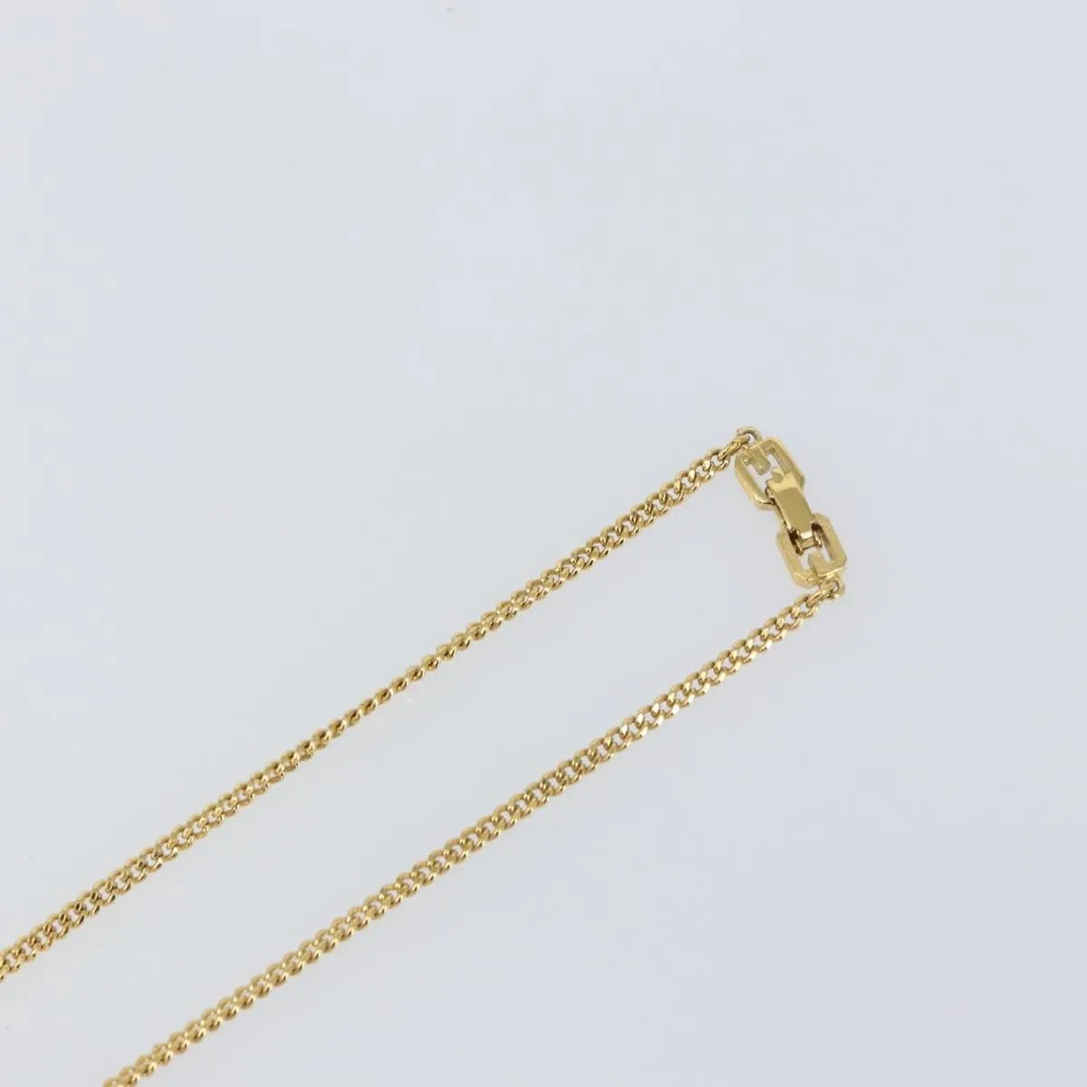 Givenchy Logo G Metal Gold Metal Necklace Jewelry (Pre-Owned)