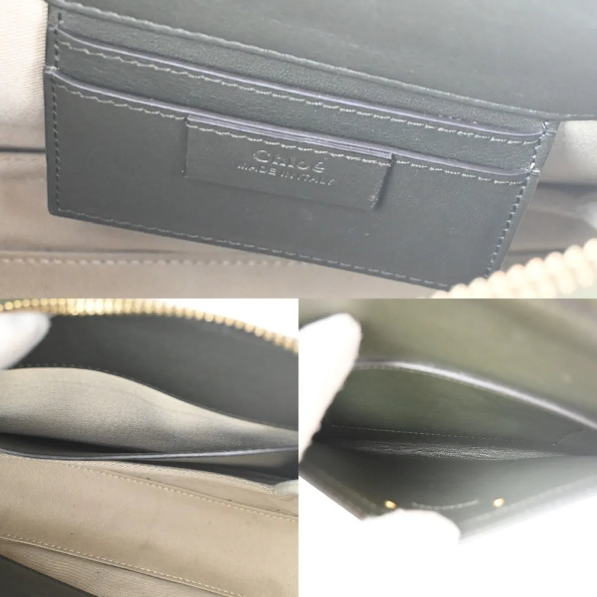 Chloe Roy Leather Black Suede Shoulder Bag Bag (Pre-Owned)