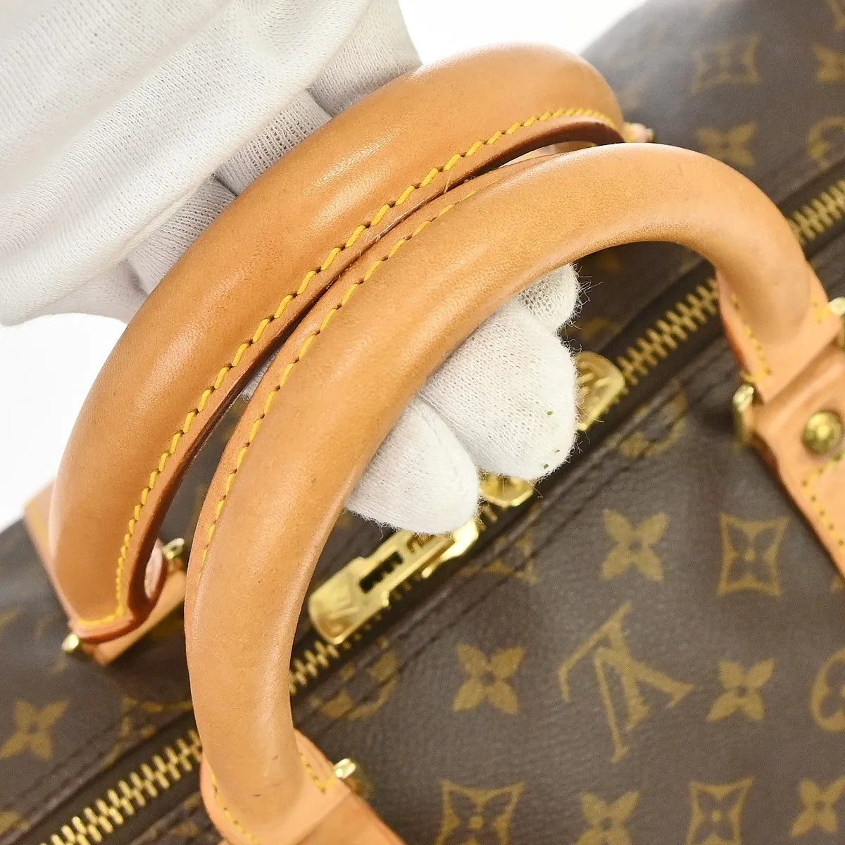 Louis Vuitton Keepall Monogram Brown Canvas Travel Bag Bag (Pre-Owned)