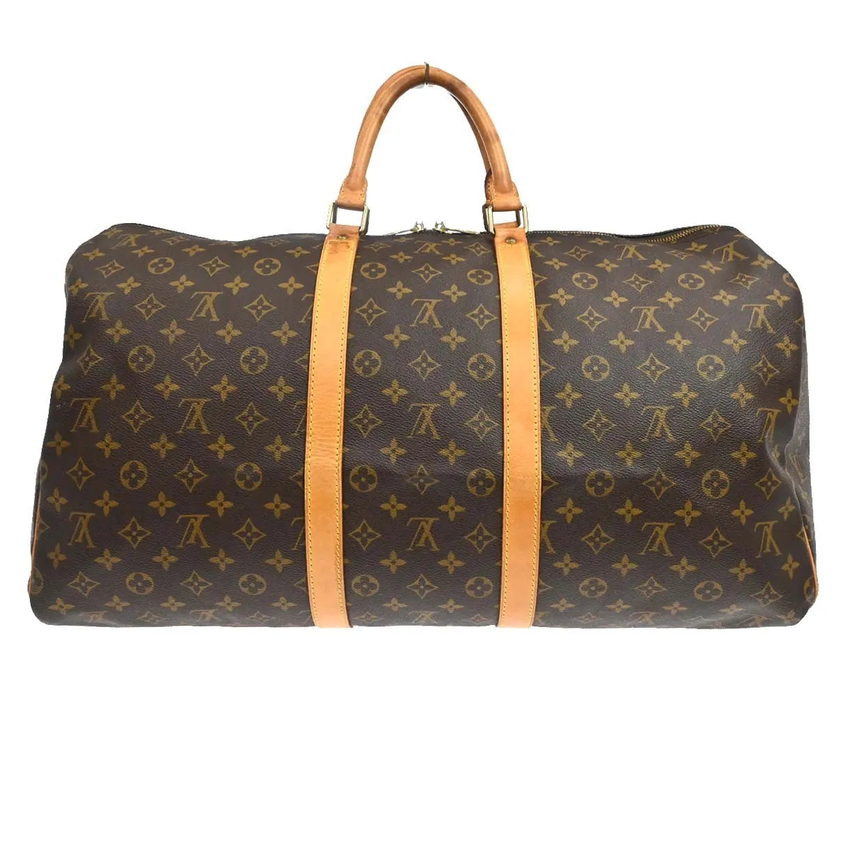 Louis Vuitton Keepall Monogram Canvas Brown Canvas Travel Bag Bag (Pre-Owned)