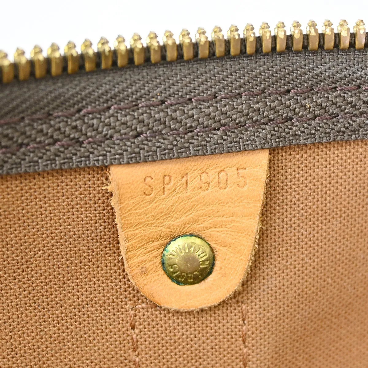 Louis Vuitton Keepall Monogram Canvas Brown Canvas Travel Bag Bag (Pre-Owned)