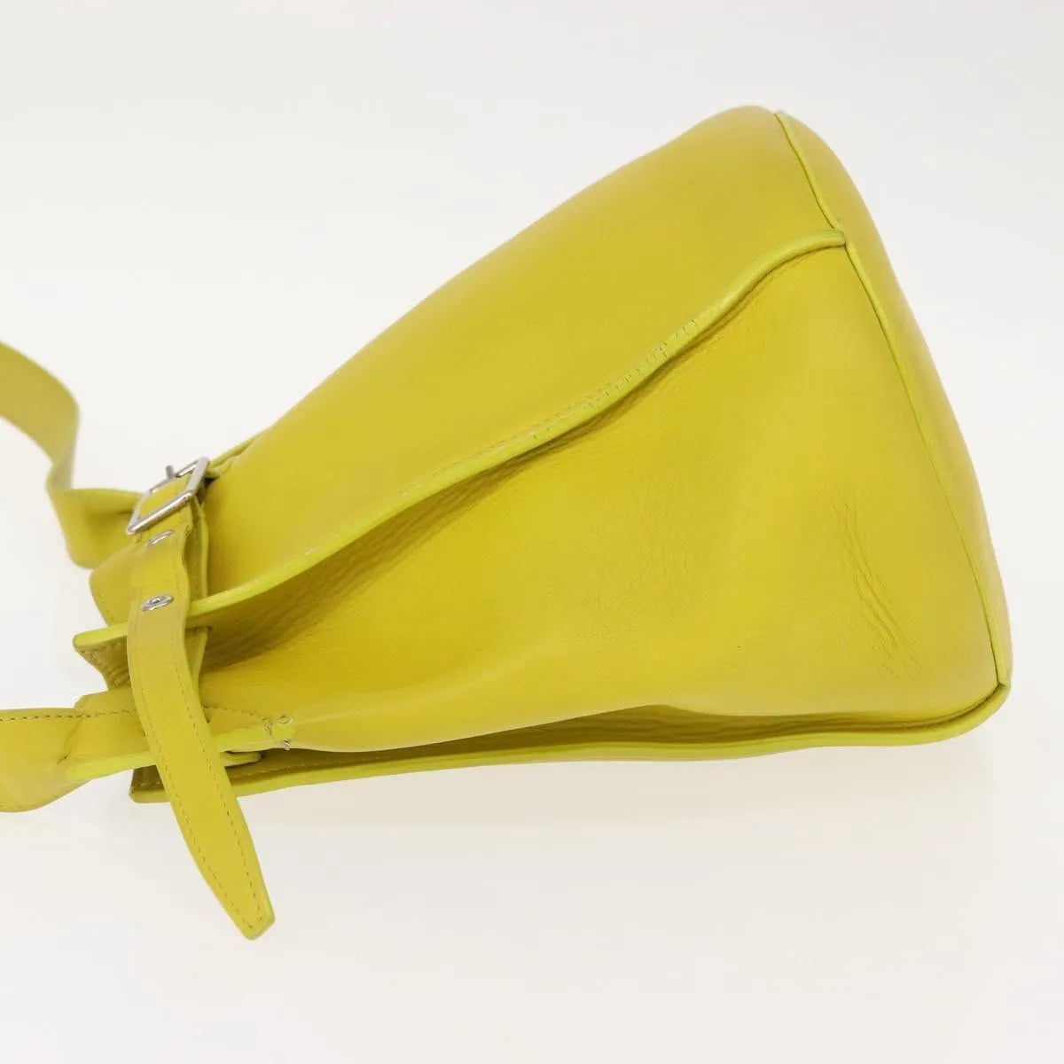 Celine Long Strap Big Bag Bucket Leather Yellow Leather Shoulder Bag Bag (Pre-Owned)