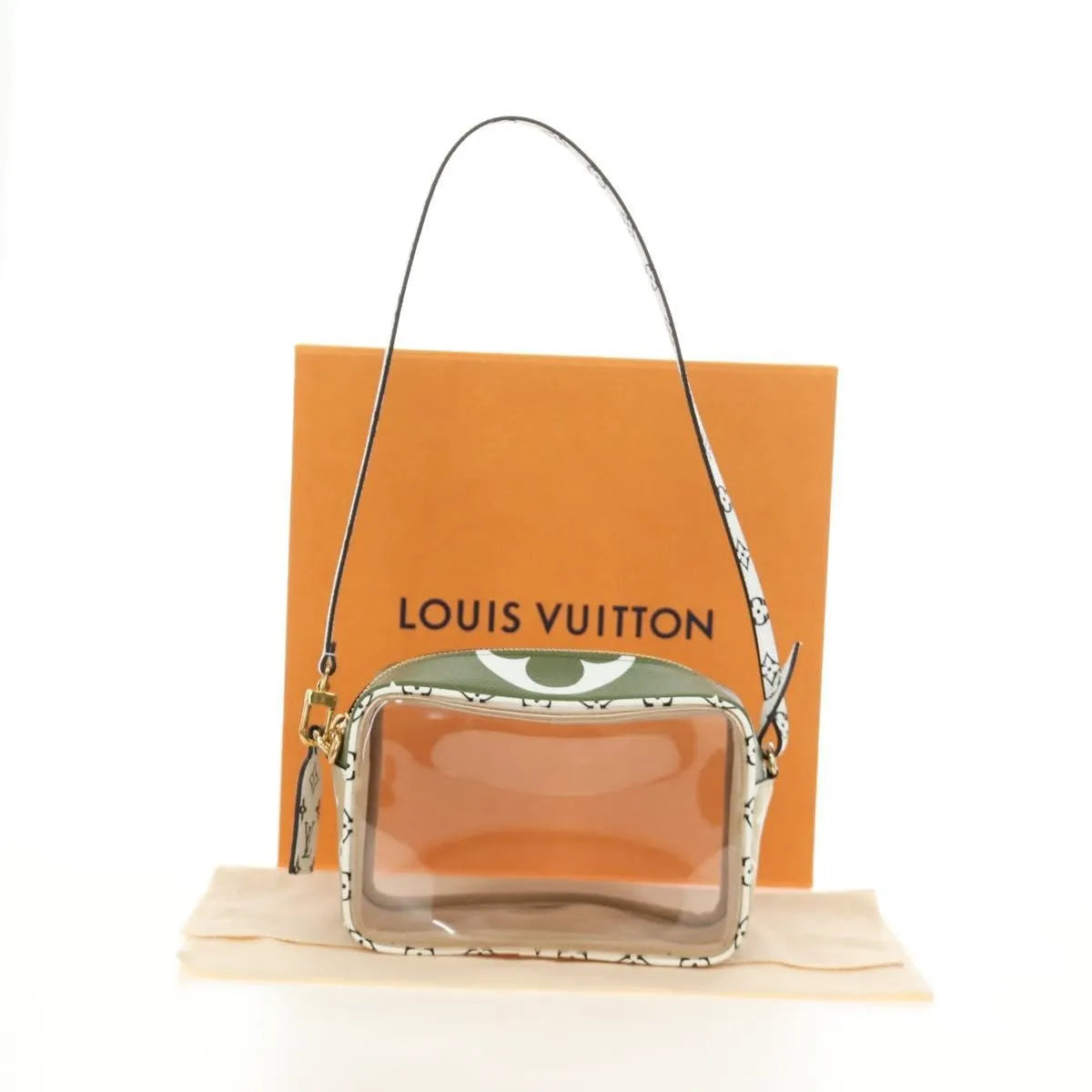 Louis Vuitton Beach Limited Edition Colored Monogram Giant Green Canvas Clutche & Pouche Bag (Pre-Owned)