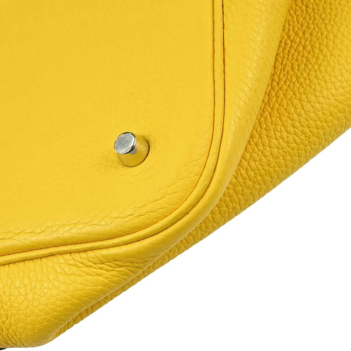 Hermes Picotin Lock Clemence Yellow Leather Handbag (Pre-Owned)