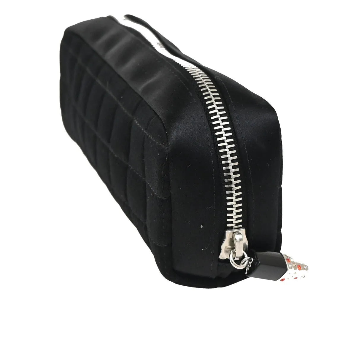Chanel Chocolate Bar Clutch Nylon Black Nylon Clutche & Pouche Bag (Pre-Owned)
