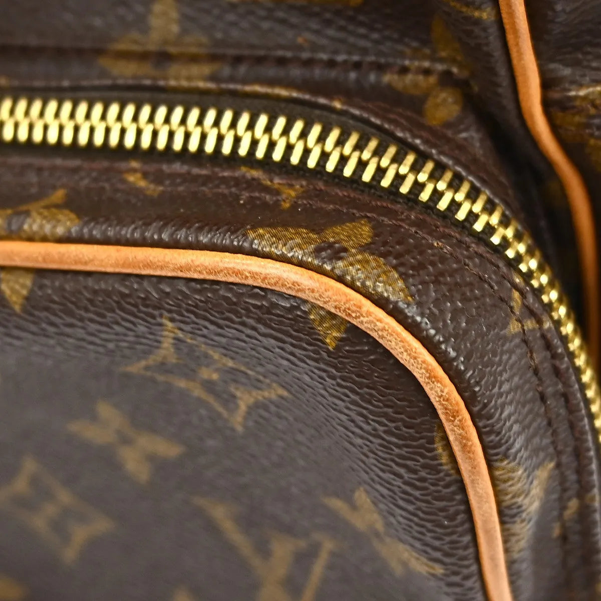 Louis Vuitton Amazone Bag Monogram Canvas Brown Canvas Shoulder Bag Bag (Pre-Owned)