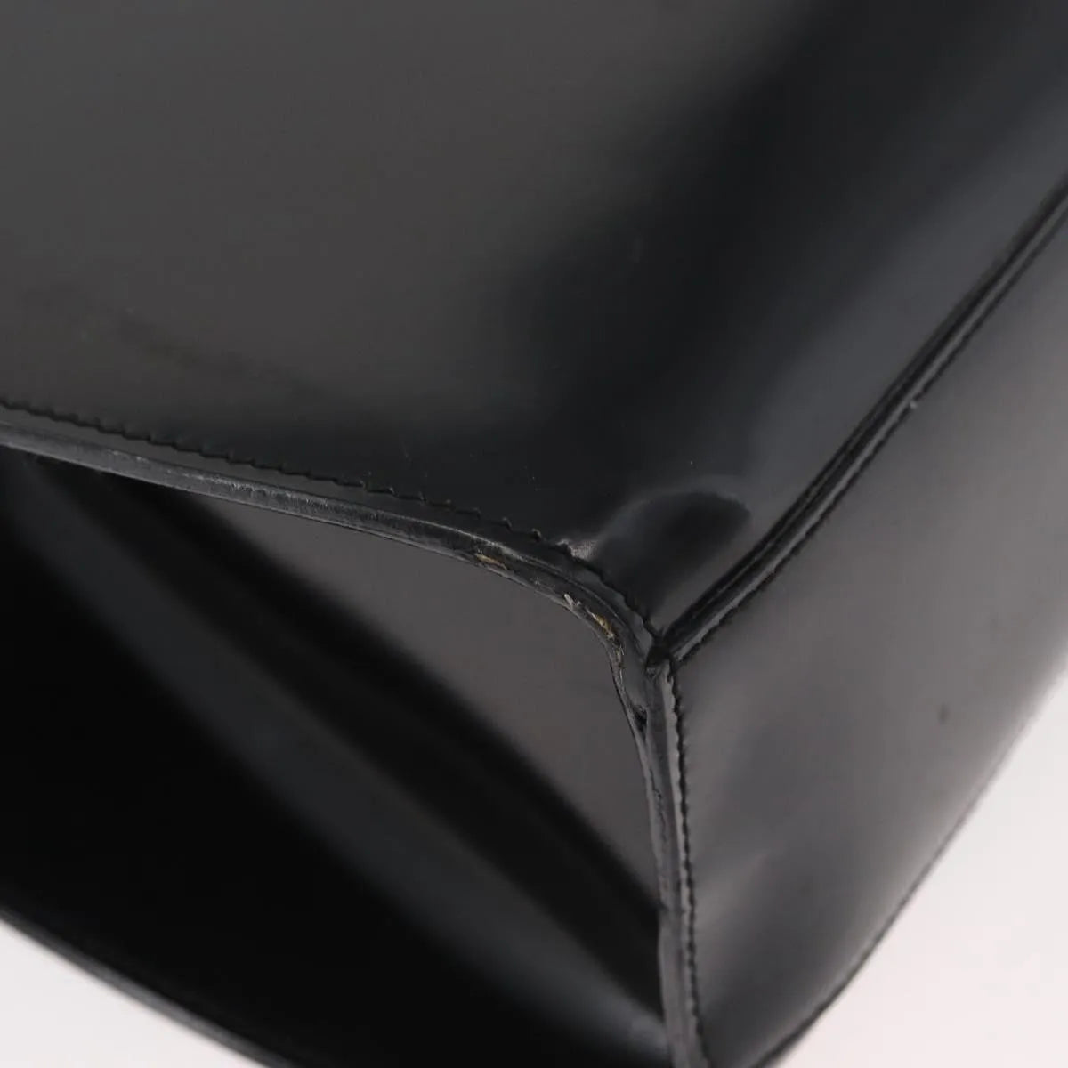 Salvatore Ferragamo Gancini Tote Patent Leather Black Patent_Leather Tote Bag Bag (Pre-Owned)