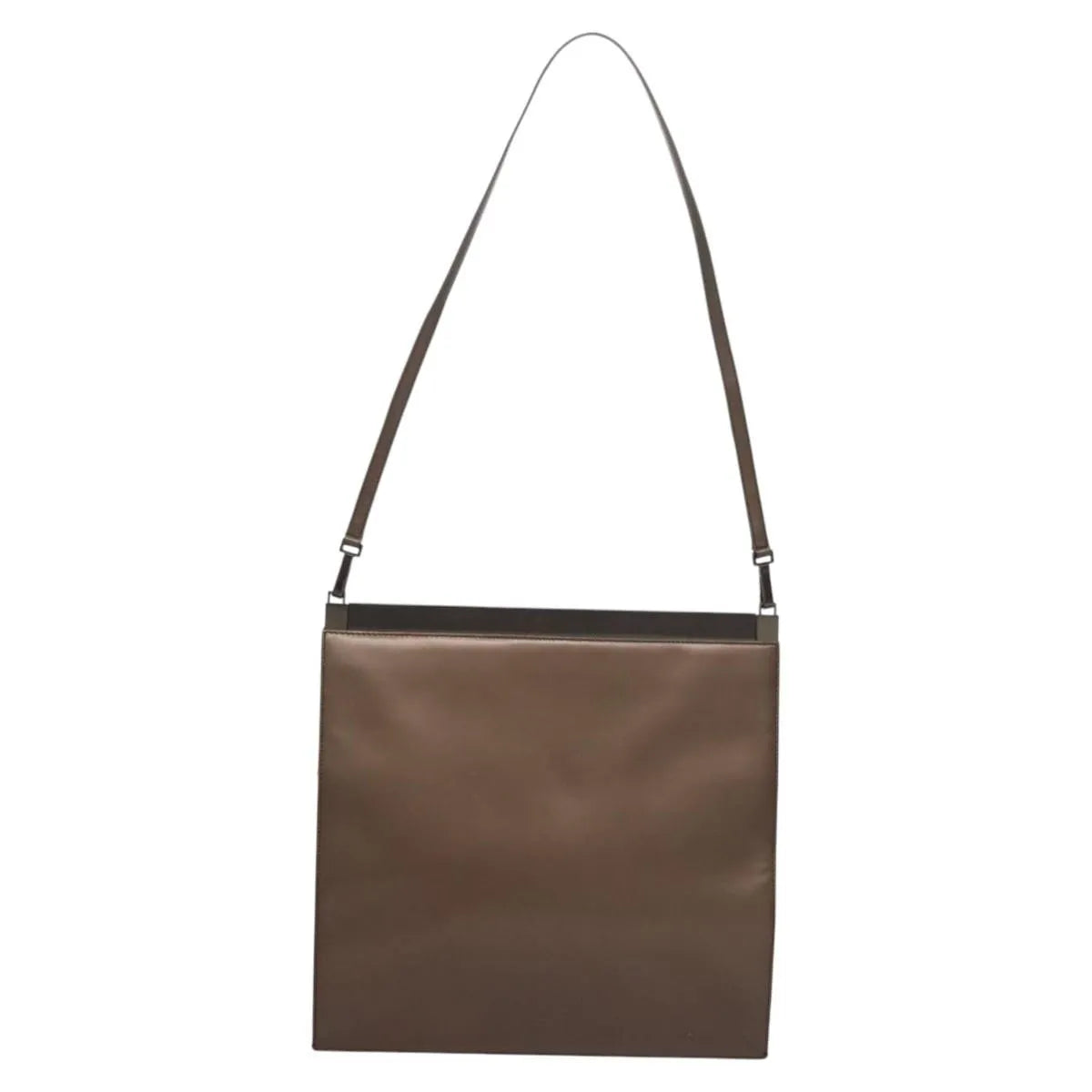 Gucci Vintage Leather Brown Leather Shoulder Bag Bag (Pre-Owned)