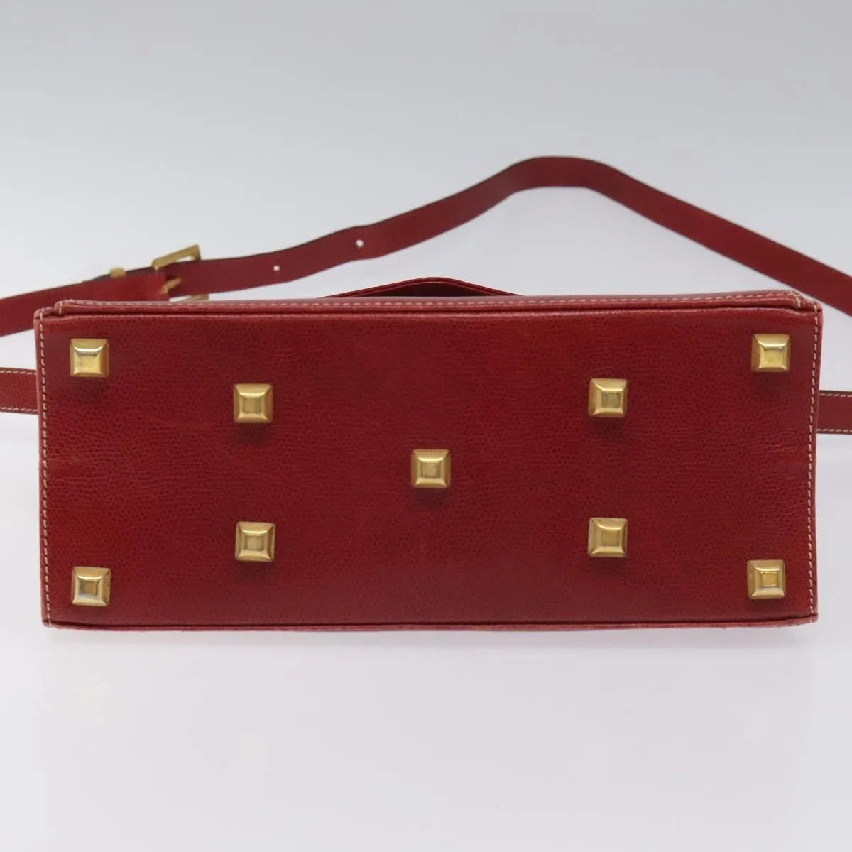 Salvatore Ferragamo Vintage Leather Red Leather Shoulder Bag Bag (Pre-Owned)