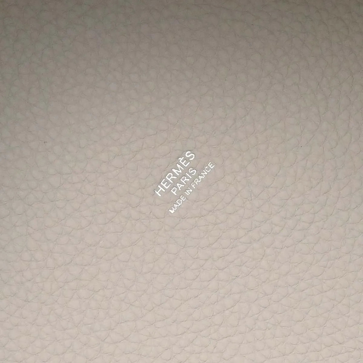 Hermes Picotin Lock Clemence Beige Leather Handbag (Pre-Owned)