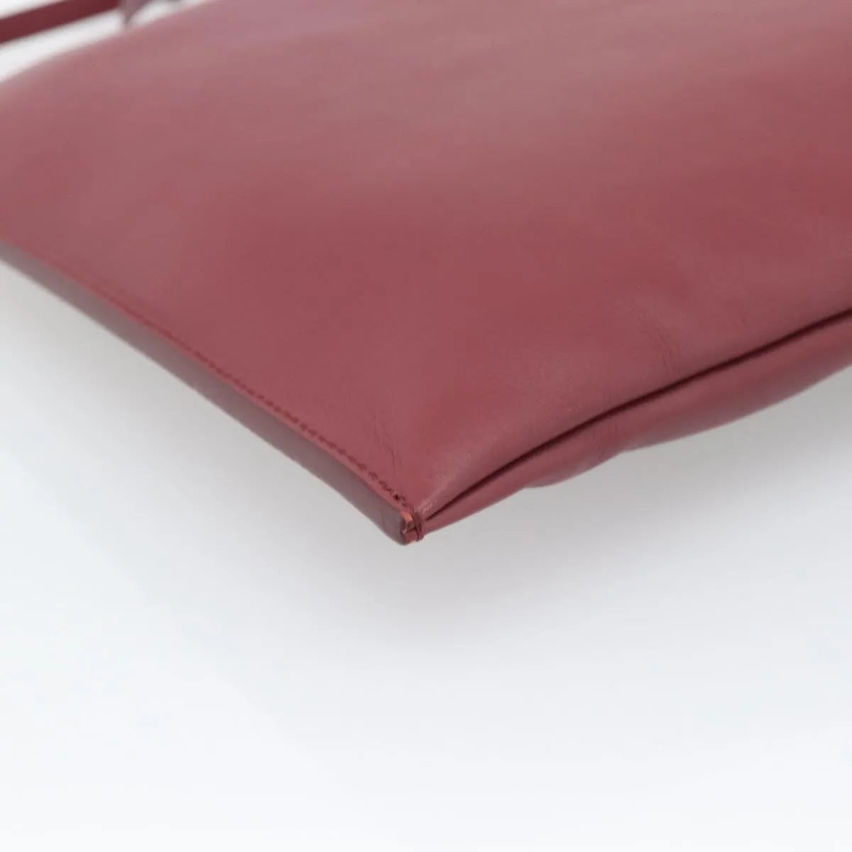 Celine Fortune Cookie Convertible Leather Burgundy Leather Shoulder Bag Bag (Pre-Owned)