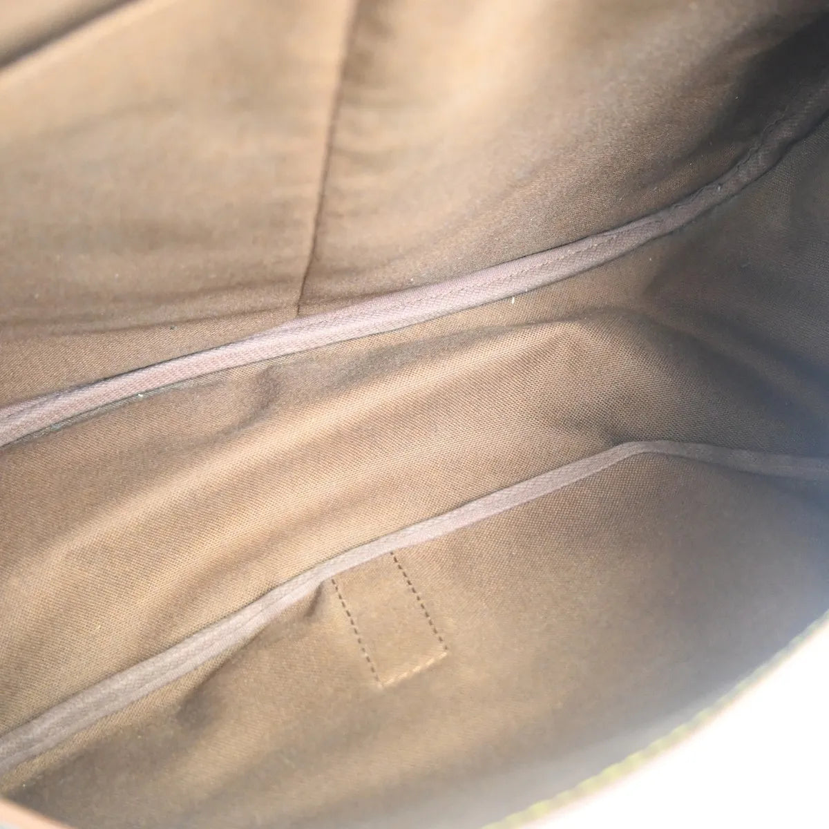 Louis Vuitton Saumur Handbag Monogram Canvas Brown Canvas Shoulder Bag Bag (Pre-Owned)