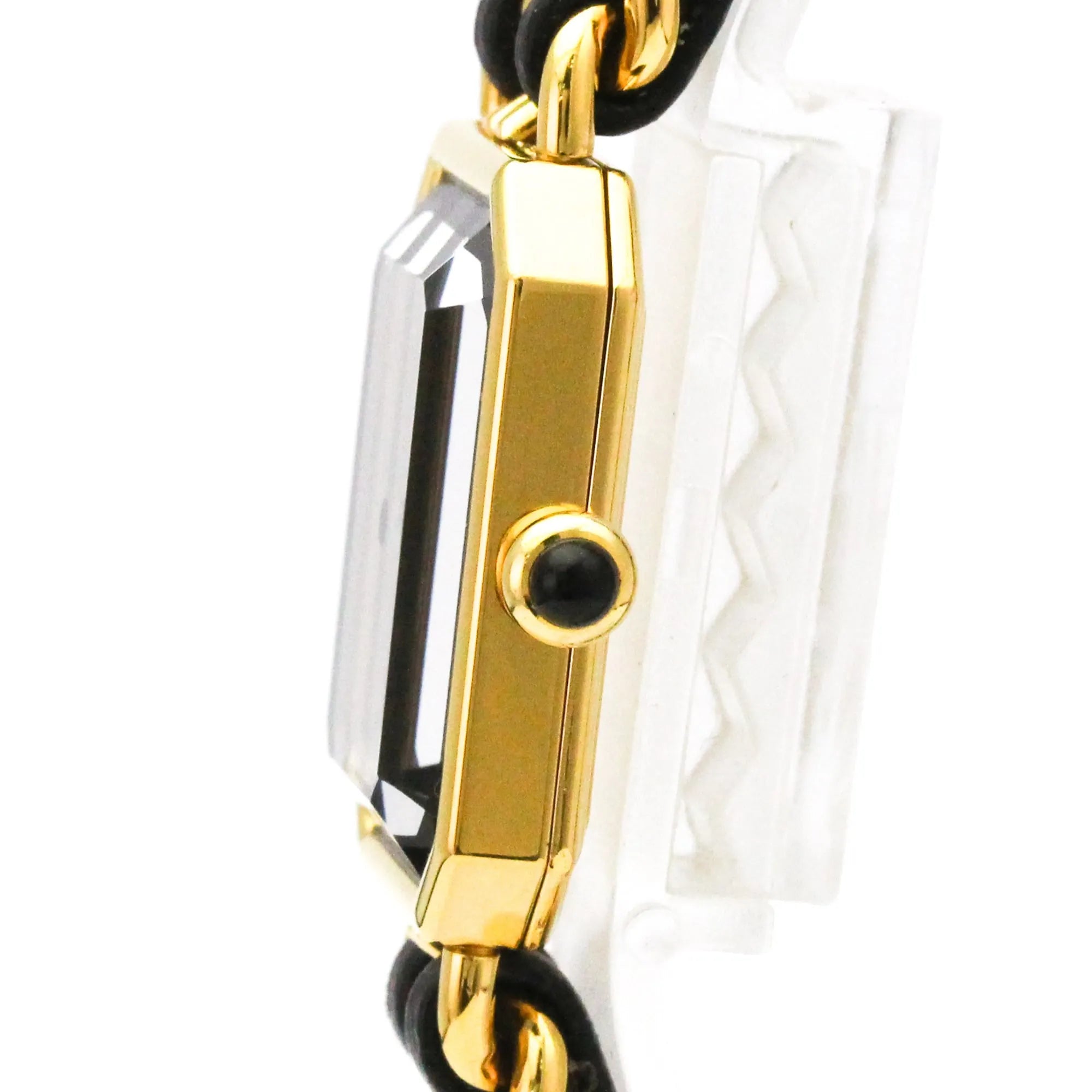 Chanel Premiere Rock Quartz Watch Plated Metal And Leather Watch (Pre-Owned)