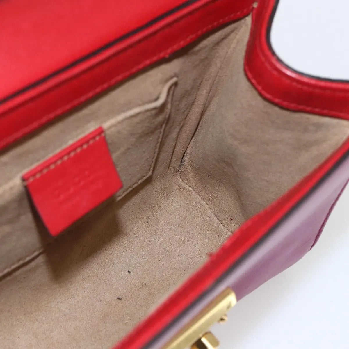 Gucci Padlock Shoulder Bag Nm Gg Coated Canvas And Leather Multicolour Leather Shoulder Bag Bag (Pre-Owned)
