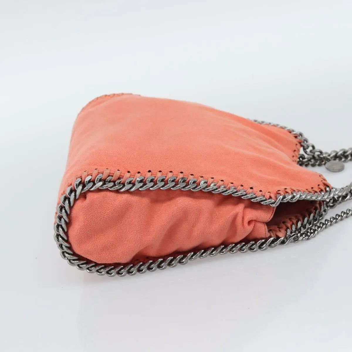 Stella Mccartney Falabella Fold Over Faux Leather Orange Polyester Shoulder Bag Bag (Pre-Owned)