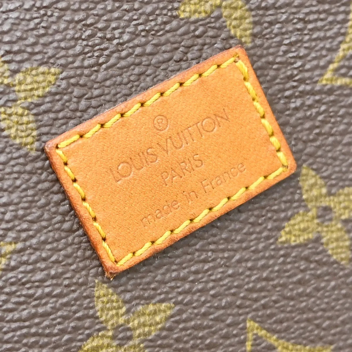 Louis Vuitton Saumur Handbag Monogram Canvas Brown Canvas Shoulder Bag Bag (Pre-Owned)