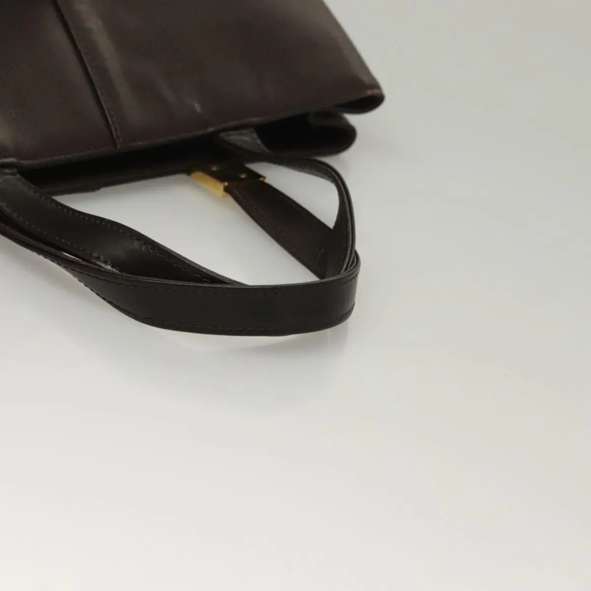 Burberry Vintage Leather Brown Leather Handbag (Pre-Owned)
