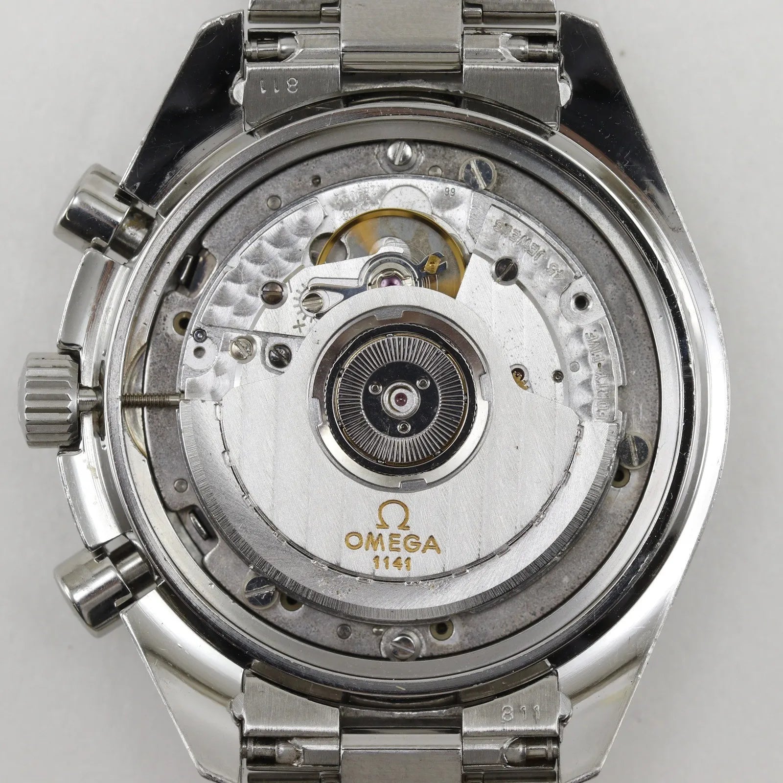 Omega Speedmaster Michael Schumacher Chronograph Automatic Watch Stainless Steel Watch (Pre-Owned)