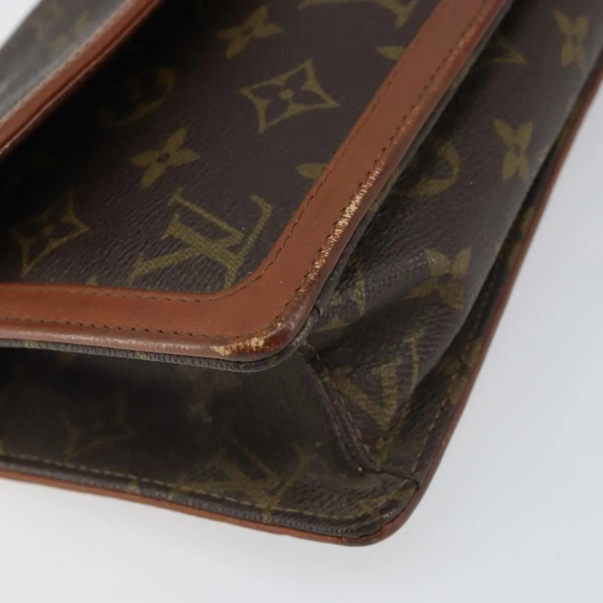 Louis Vuitton Dame Pochette Monogram Canvas Brown Canvas Clutche & Pouche Bag (Pre-Owned)