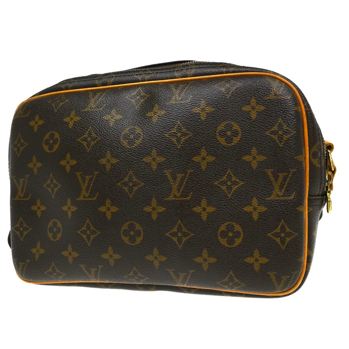 Louis Vuitton Reporter Monogram Brown Canvas Shoulder Bag Bag (Pre-Owned)