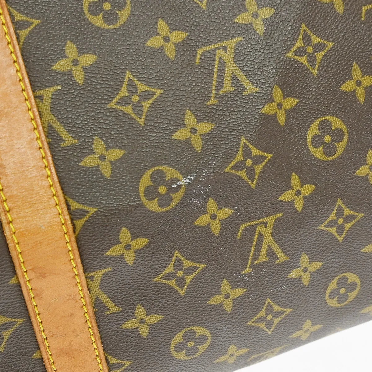 Louis Vuitton Keepall Bandouliere Monogram Canvas Brown Canvas Travel Bag Bag (Pre-Owned)