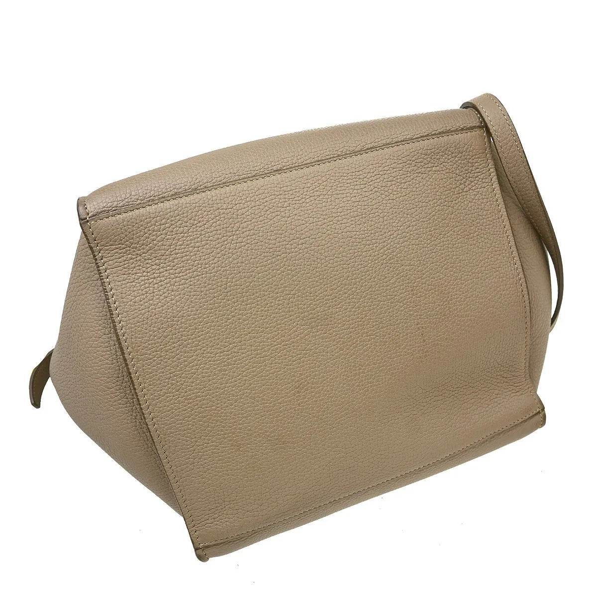 Celine Big Grained Calfskin Gray Leather Handbag (Pre-Owned)