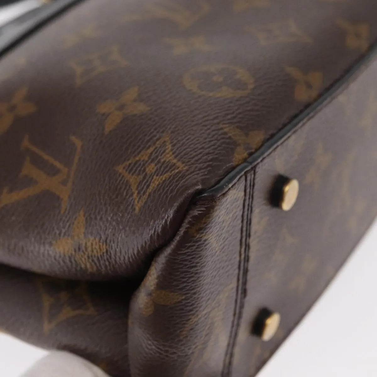 Louis Vuitton One Handle Flap Monogram Canvas And Leather Brown Canvas Handbag (Pre-Owned)