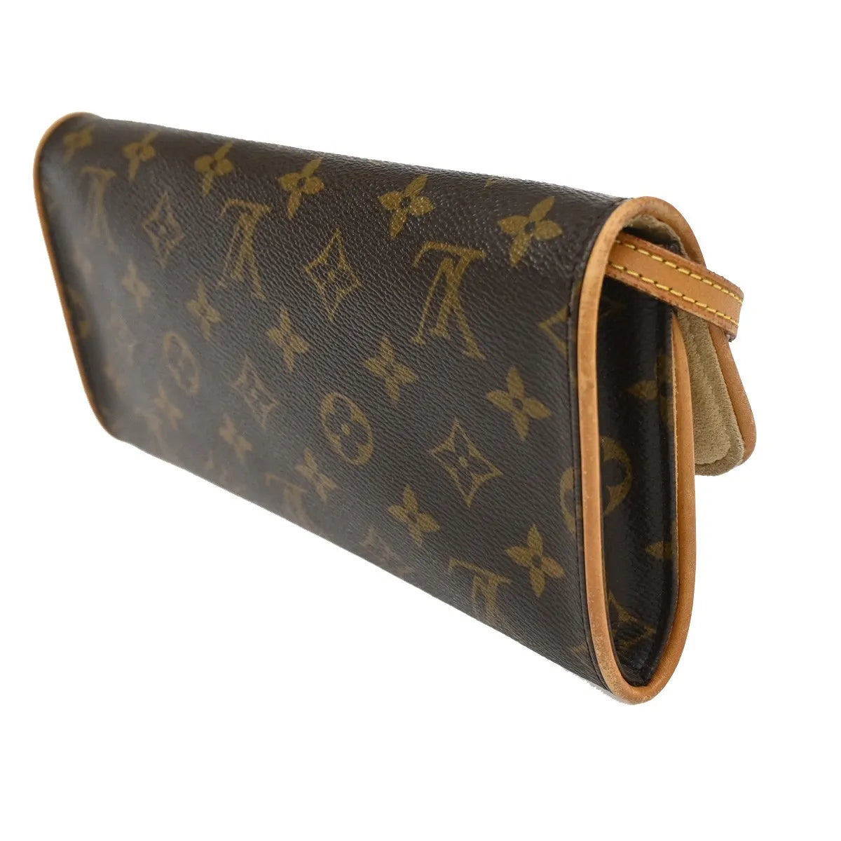 Louis Vuitton Twin Monogram Canvas Brown Canvas Clutche & Pouche Bag (Pre-Owned)