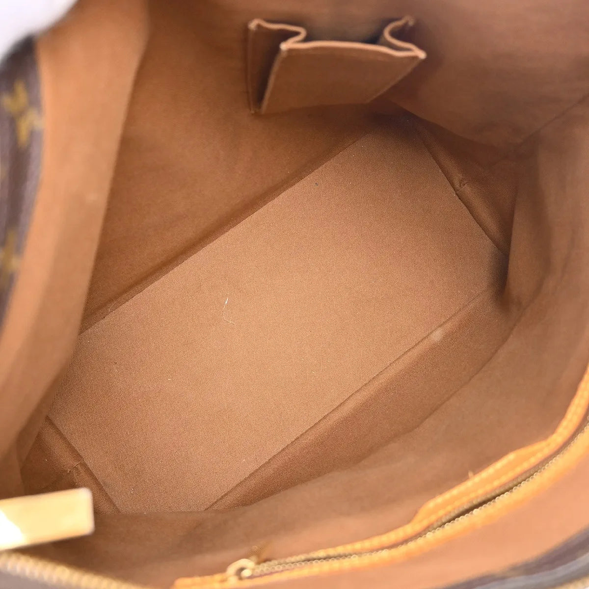 Louis Vuitton Cabas Mezzo Monogram Canvas Brown Canvas Shoulder Bag Bag (Pre-Owned)