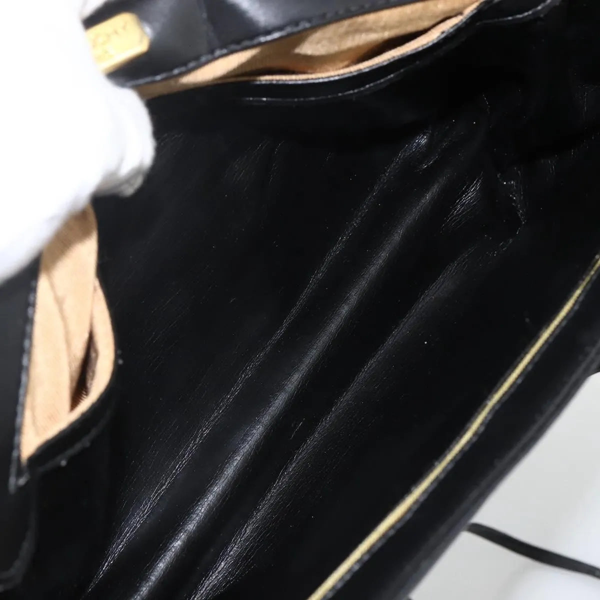 Givenchy Vintage 4G Leather Black Leather Shoulder Bag Bag (Pre-Owned)