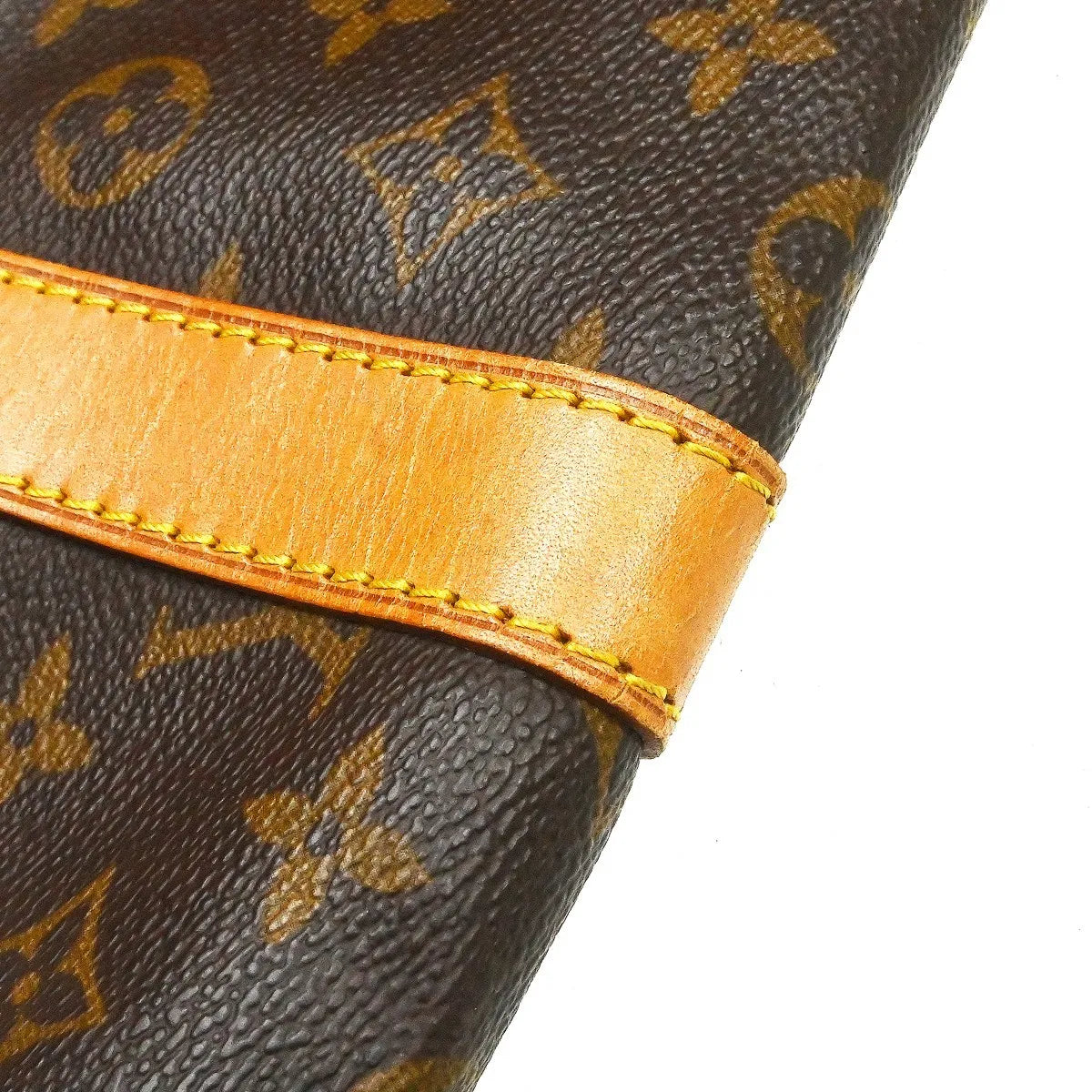 Louis Vuitton Keepall Bandouliere Bag Monogram Canvas Brown Canvas Travel Bag Bag (Pre-Owned)
