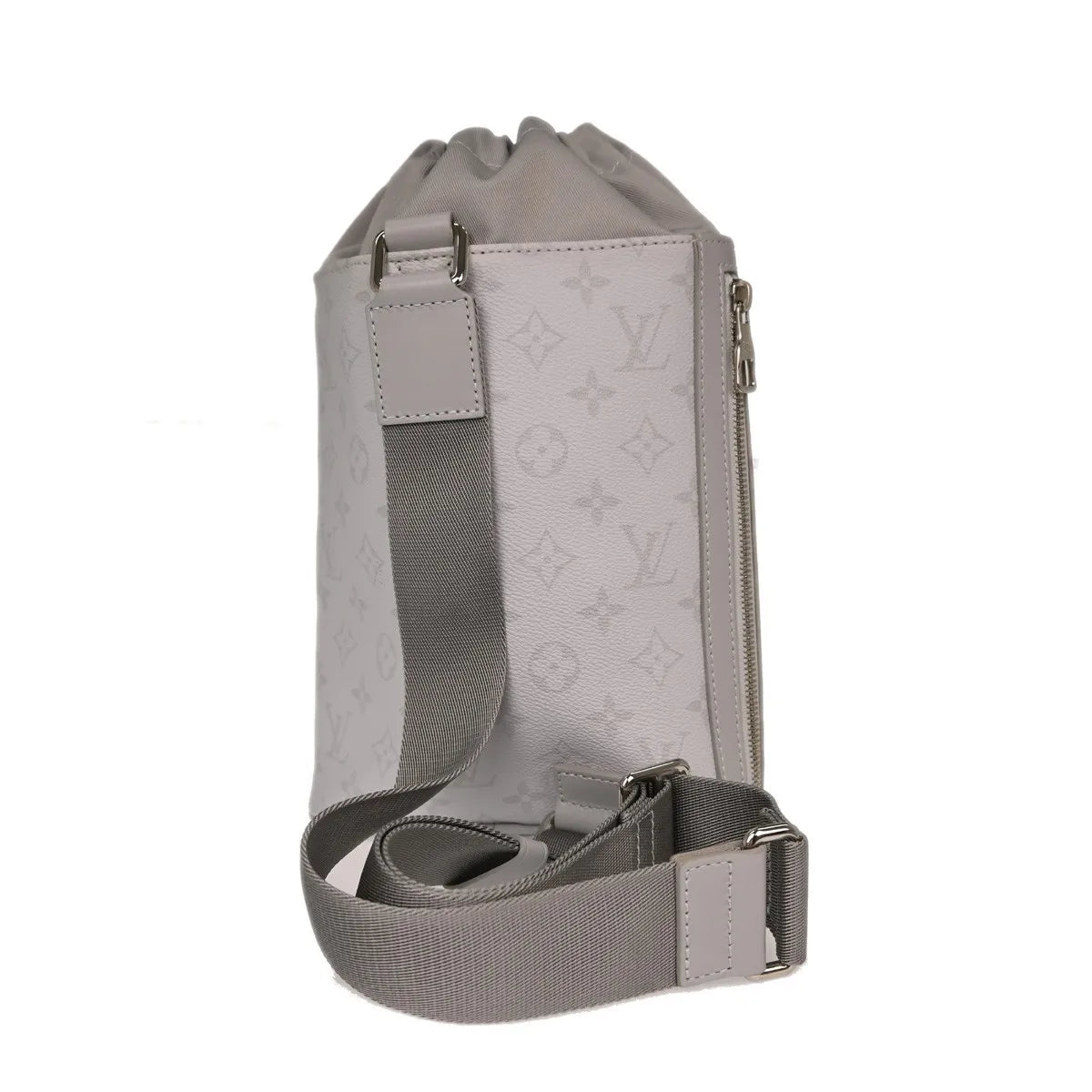 Louis Vuitton Chalk Sling Limited Edition Logo Story Monogram Canvas Gray Canvas Shoulder Bag Bag (Pre-Owned)