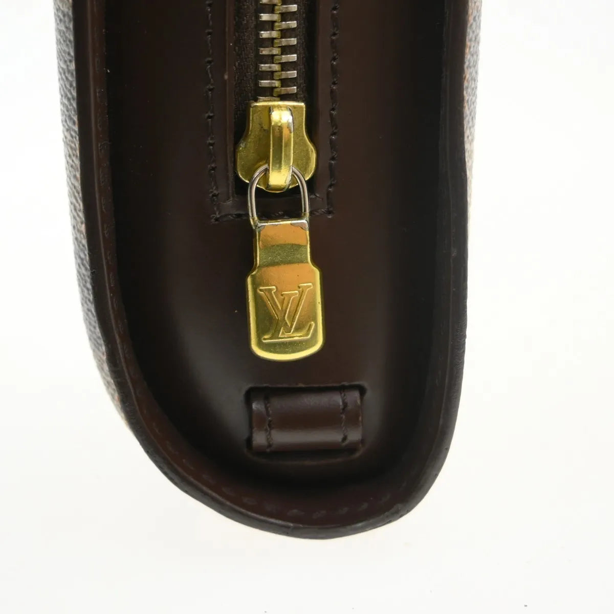 Louis Vuitton Pochette Saint Louis Damier Brown Canvas Clutche & Pouche Bag (Pre-Owned)
