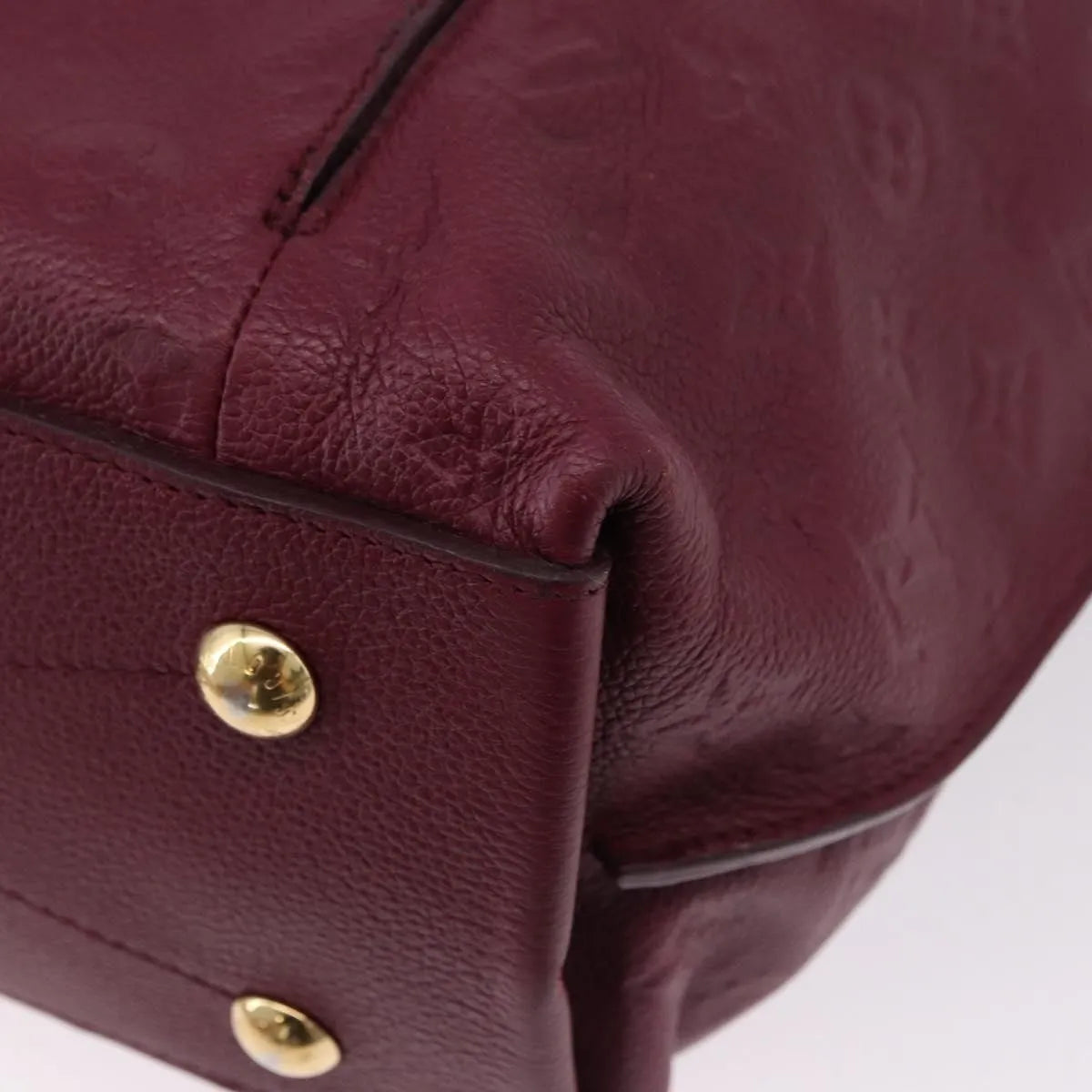 Louis Vuitton Metis Hobo Monogram Empreinte Leather Burgundy Leather Handbag (Pre-Owned)