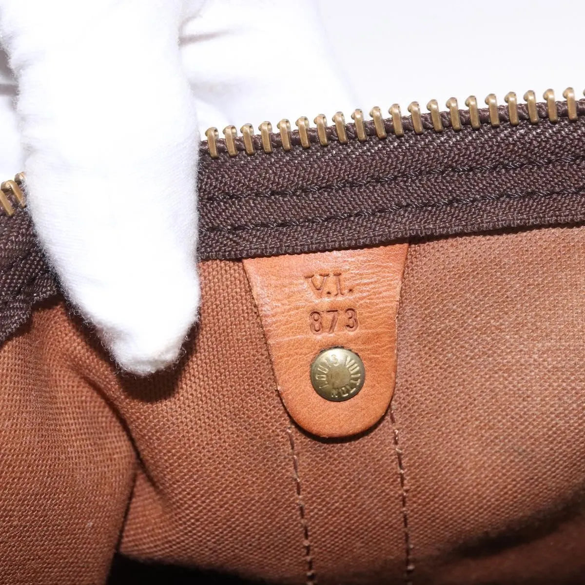Louis Vuitton Keepall Monogram Canvas Brown Canvas Travel Bag Bag (Pre-Owned)