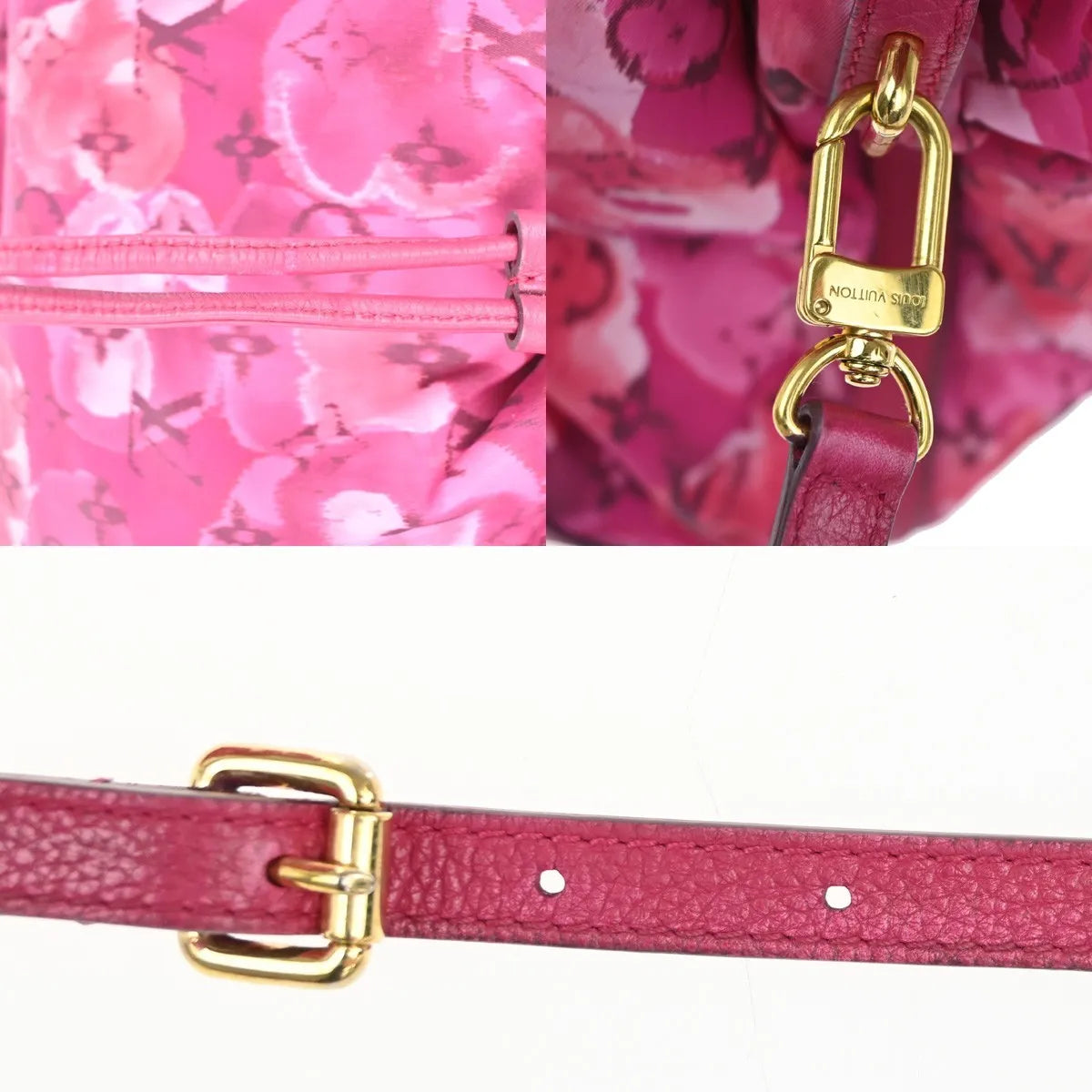 Louis Vuitton Noefull Ikat Nylon Pink Nylon Shoulder Bag Bag (Pre-Owned)
