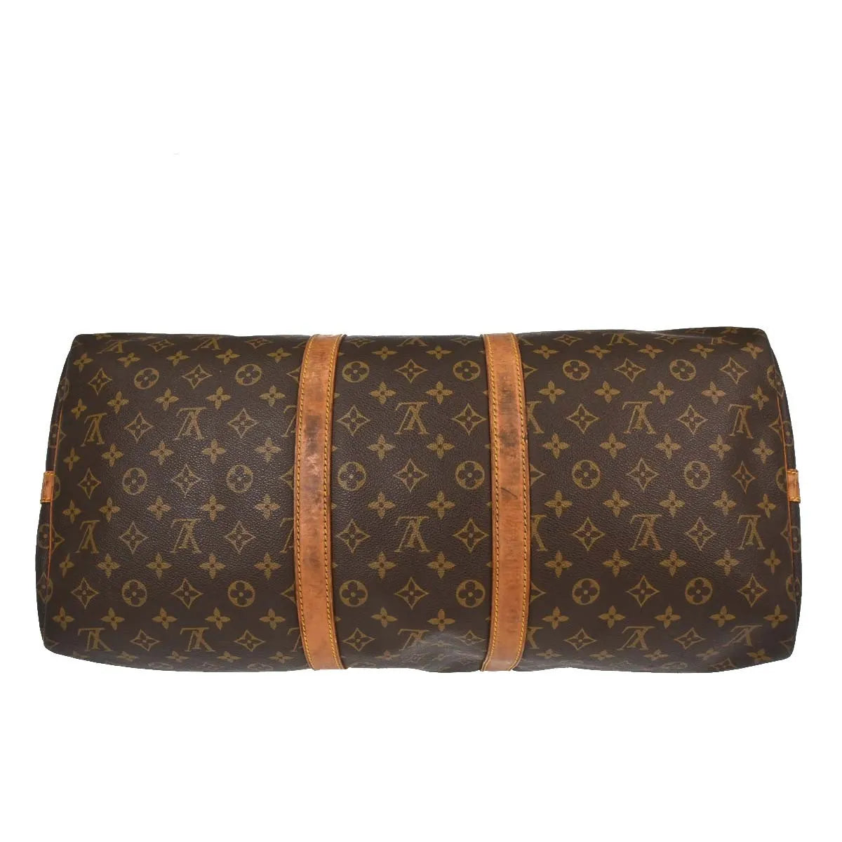 Louis Vuitton Keepall Bandouliere Monogram Canvas Brown Canvas Travel Bag Bag (Pre-Owned)