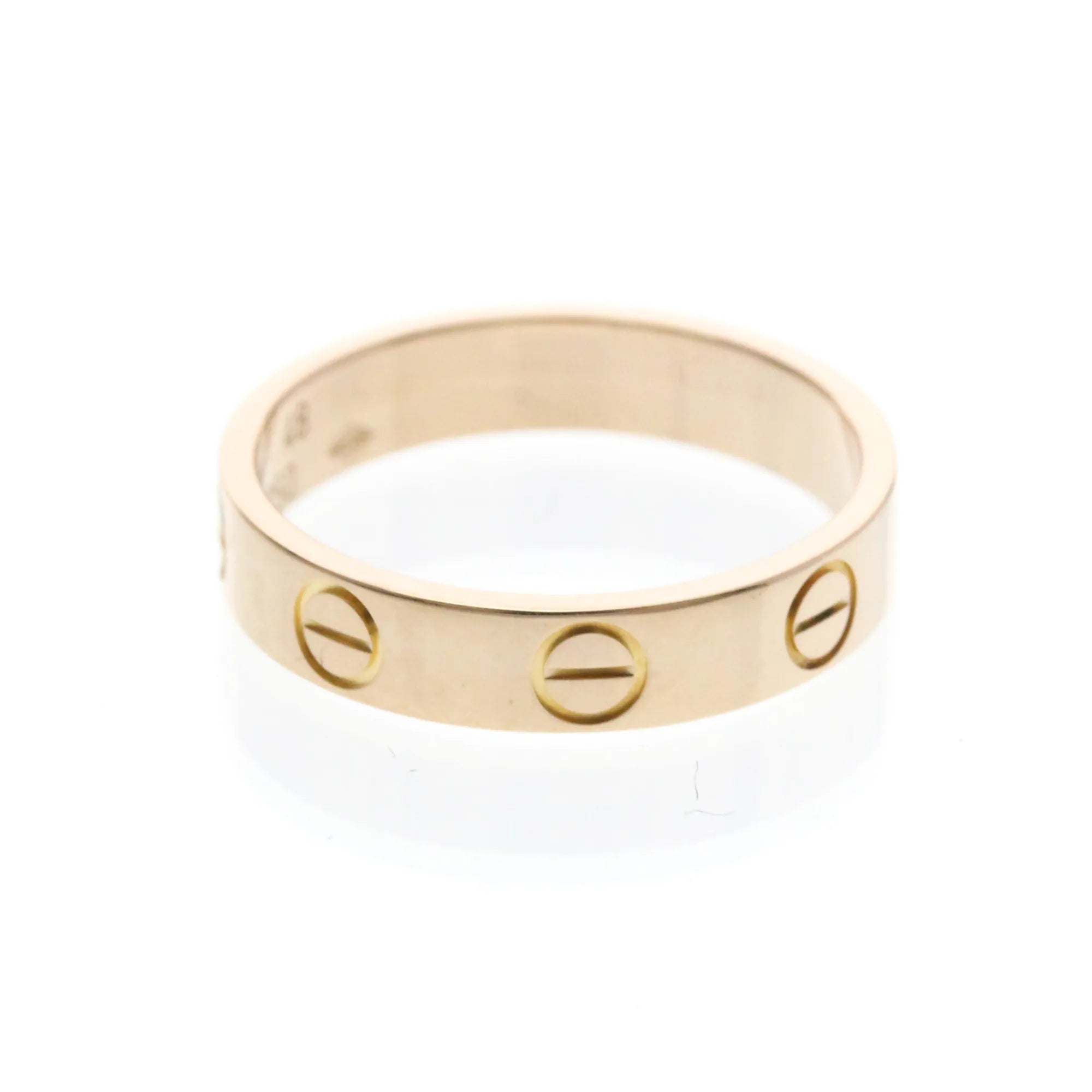 Cartier Love Wedding Band 18K Rose Gold Gold Pink_Gold Ring Jewelry (Pre-Owned)