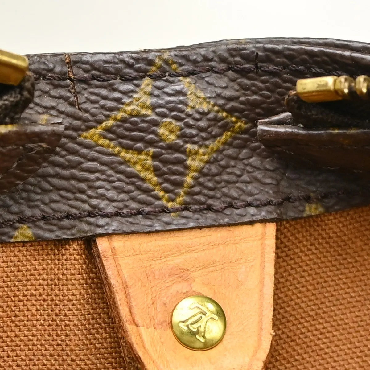 Louis Vuitton Cabas Mezzo Monogram Canvas Brown Canvas Tote Bag Bag (Pre-Owned)