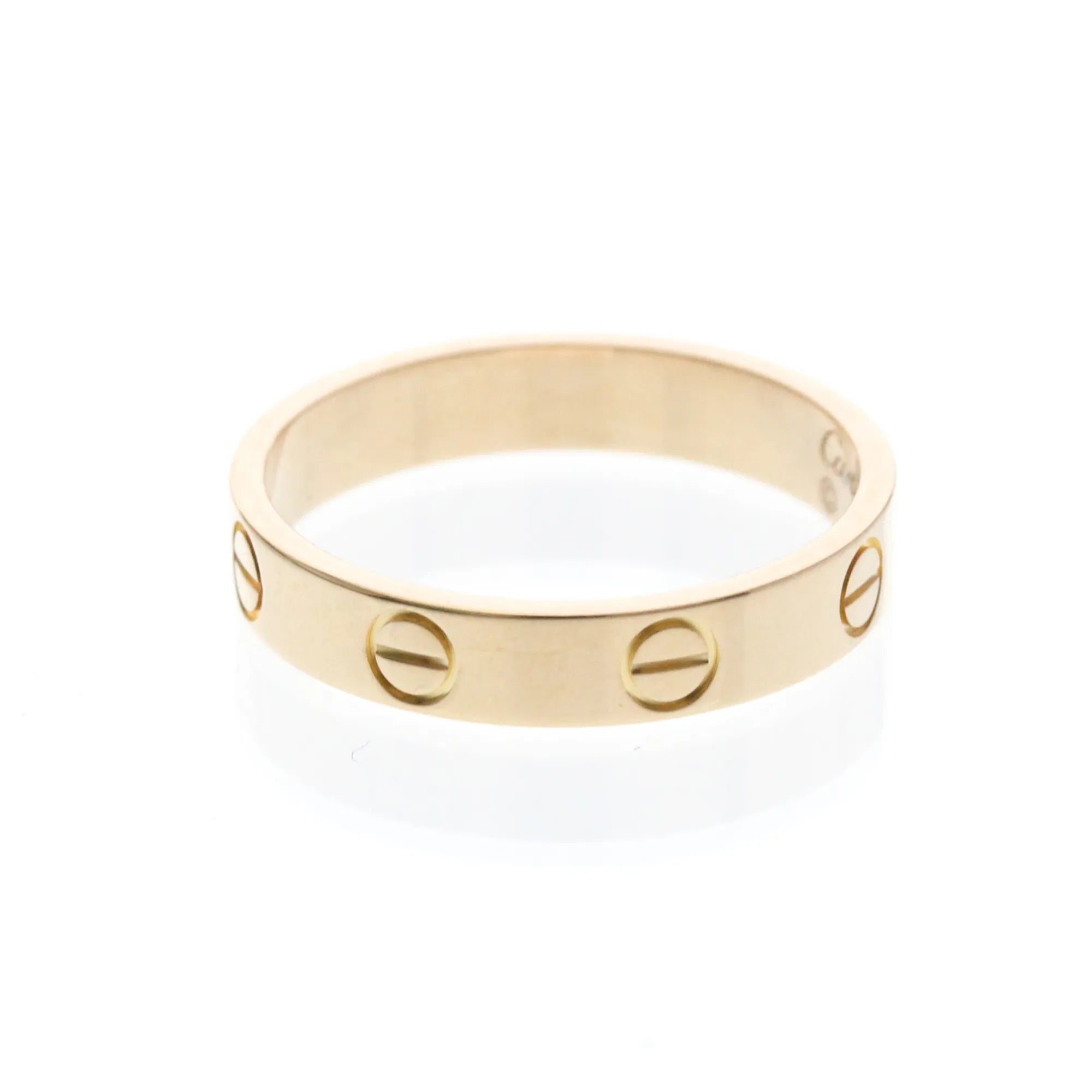 Cartier Love Wedding Band 18K Rose Gold Gold Pink_Gold Ring Jewelry (Pre-Owned)