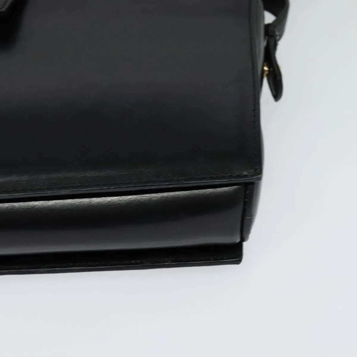 Celine Vintage Leather Black Leather Shoulder Bag Bag (Pre-Owned)